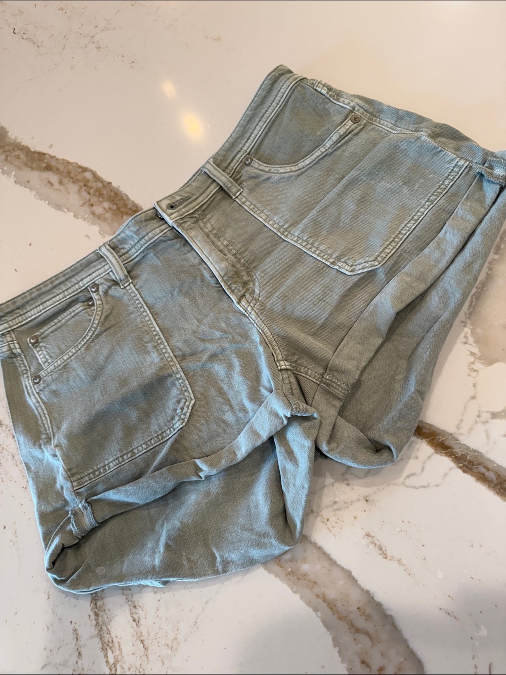 American Eagle Outfitters Sage Green Denim Shorts